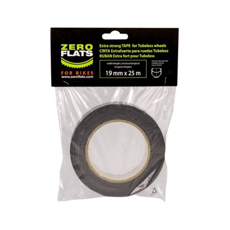 ZEROFLATS Cinta de fondo llanta TECHNICAL TAPE TUBELESS 19MM 25M 727173