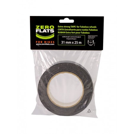 ZEROFLATS Cinta de fondo llanta TECHNICAL TAPE TUBELESS 31MM 25M 727175