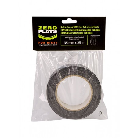 ZEROFLATS Cinta de fondo llanta TECHNICAL TAPE TUBELESS 35MM 25M 727176