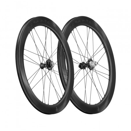 CAMPAGNOLO High profile bicycle wheelset with disc brake BORA ULTRA WTO 60 2WF C23 TLR CENTERLOCK HG11 CARBONO TEAM EDITION 7272
