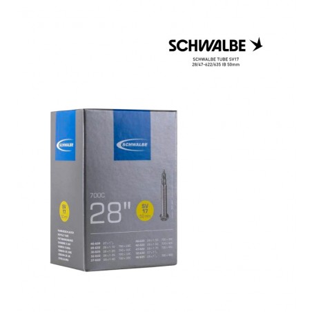 SCHWALBE Cámara de aire bicicleta SV17 28/47-622/635 IB 50MM 4026495733144