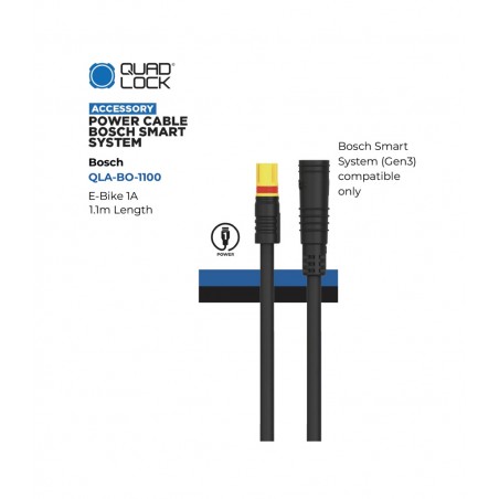 QUAD LOCK Cable de alimentación para dispositivo ciclismo o accesorio POWER 1 X 1.1M SHIMANO 9348943121286