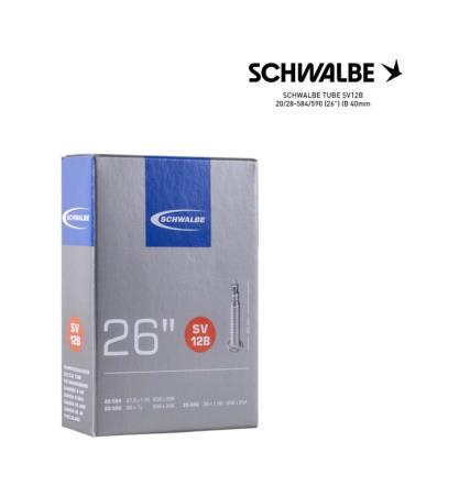 SCHWALBE Cámara de aire bicicleta SV12B 20/28-584/590 (26") IB 40MM - WHEELCHAIR 4026495613576