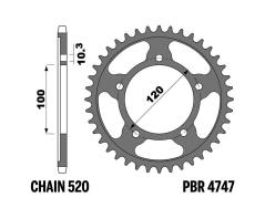 PBR Tempered steel crown 4747 - 520 C45 1127986001