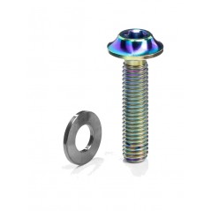 ABSOLUTE BLACK Tornillo para pinza de freno montaje plano M5X37 MM TITANIO 729120VAR