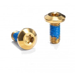 ABSOLUTE BLACK Bicycle bottle cage screw set M5XT25 TITANIO 729126VAR