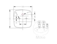 HELLA Luz de tres cámaras para remolque lado izquierdo o derecho 1022003