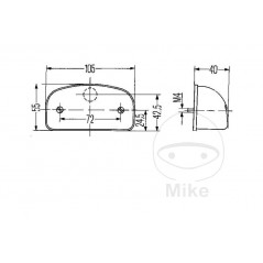 GEKA Luz para matrícula de remolque 1041466