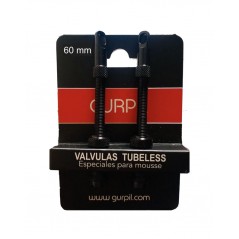 GURPIL Aluminum valve set with threads PRESTA TUBELESS 60 MM 728538