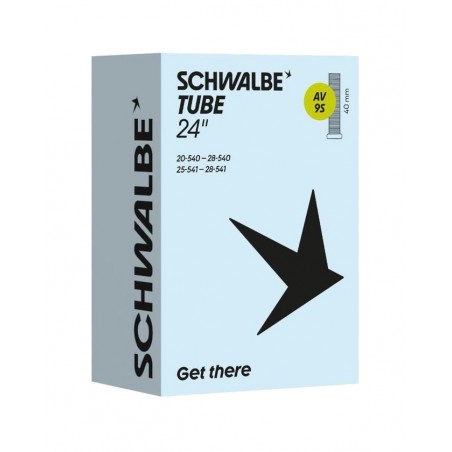SCHWALBE Bicycle air chamber AV9S 24X1.00-1.10 STANDARD 40 MM 20/28-540 729268