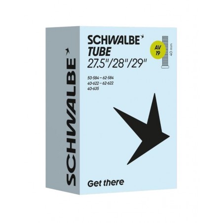 SCHWALBE Bicycle air chamber AV19 27.5-29X1.50-2.50 STANDARD 40 MM 40/62-584/635 729277