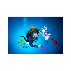 CRESSI Máscara para buceo o snorkel Z2 ADS 442020VAR
