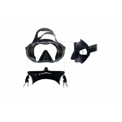 CRESSI Máscara para buceo o snorkel F-DUAL ADS 503030VAR