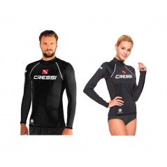 CRESSI Camiseta térmica de manga corta para buceo mujer RASHGUARD DIVING 2024 DONNA ELW 470412VAR