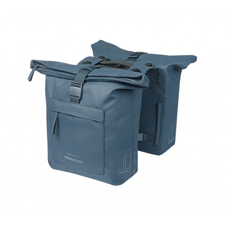BASIL Waterproof rear panniers with recycled PET plate BROOKLYN MIK 2.0 41L (30X14X37CM) 728973