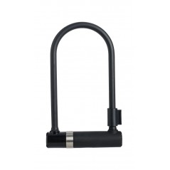 AXA black reinforced steel U-shaped padlock NEWTON UL 300 230 CM 14 MM 728573