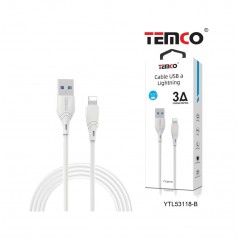 TEMCO CABLE USB A IPHONE 1M 3A 22086