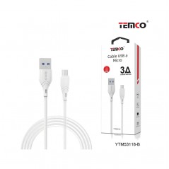 TEMCO CABLE USB A MICRO 1M 3A 22087