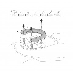 SHAD Anclaje para bolsa de deposito CLICK SYSTEM FAST Y016CS