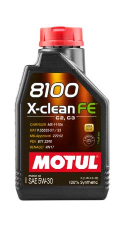 MOTUL Aceite lubricante de motor 8100 X-CLEAN FE C2/C3 5W30 1L 112771