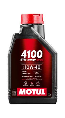 MOTUL Aceite lubricante de motor 4100 SYN-NERGY SPEC 10W40 1L 112890