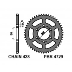 PBR Corona plato de acero estandar 4729-428 1126482003