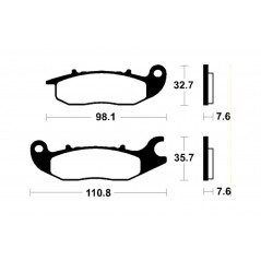 TECNIUM Sintered Brake Pads MF297 1149630