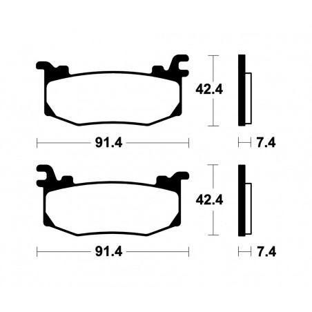 TECNIUM Carbon Sintered Brake Pads MCR512 1149633